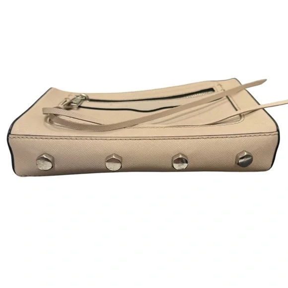 Rebecca Minkoff Genuine Leather Tan Chain Strap Crossbody Bag - Picture 7 of 14